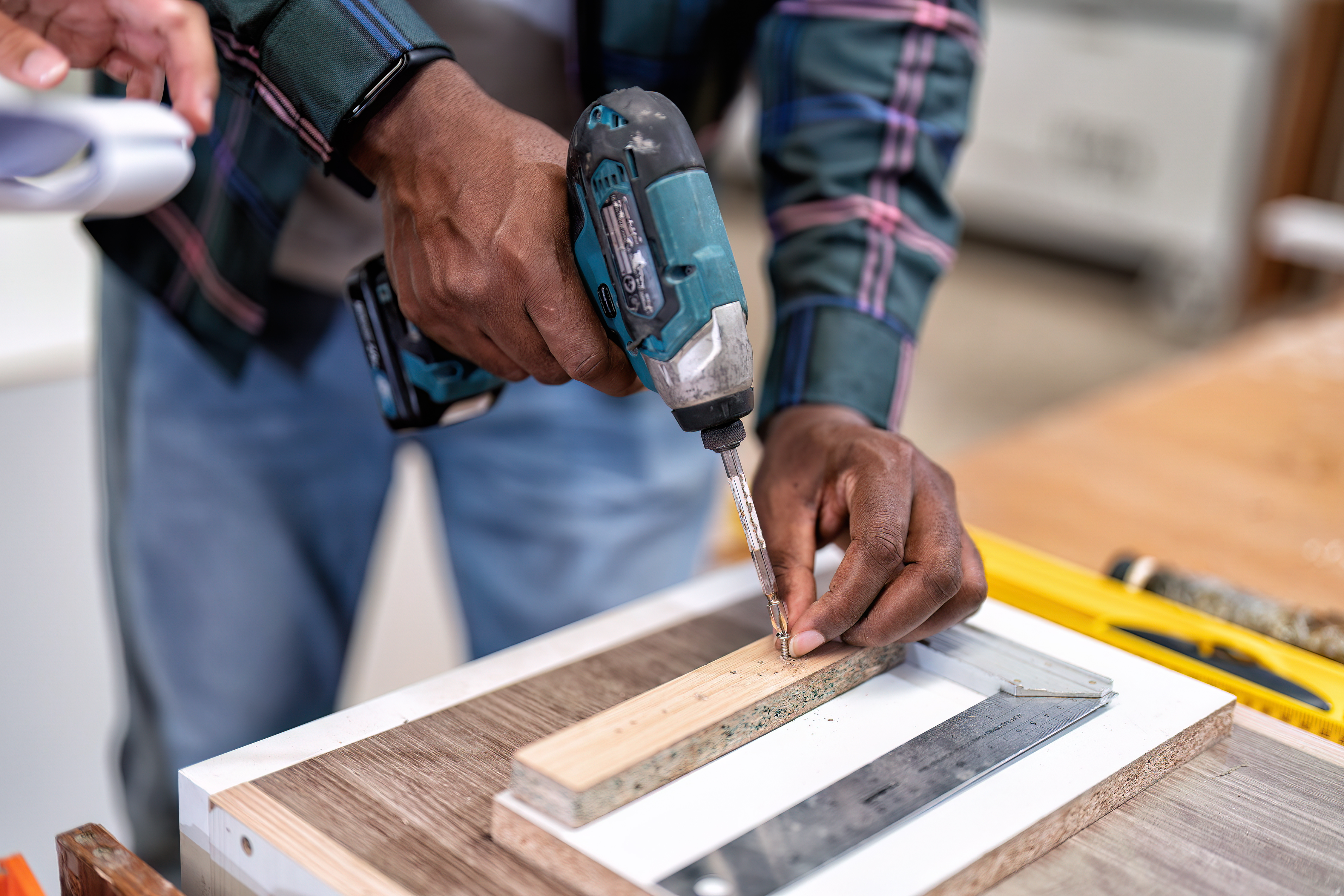 Professional home repair worker